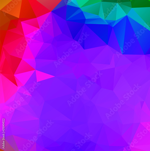 Abstract multicolor blue and purple background. Vector polygonal design illustrator