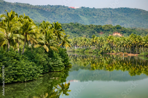 beautiful landscape in muttom, kannur