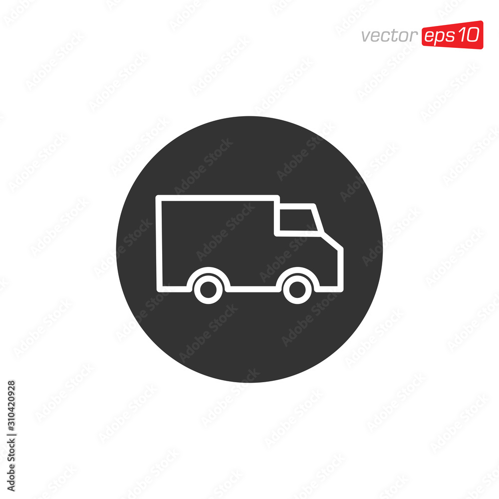 Truck Delivery Icon Design Illustration Truck Delivery Icon Design Illustration