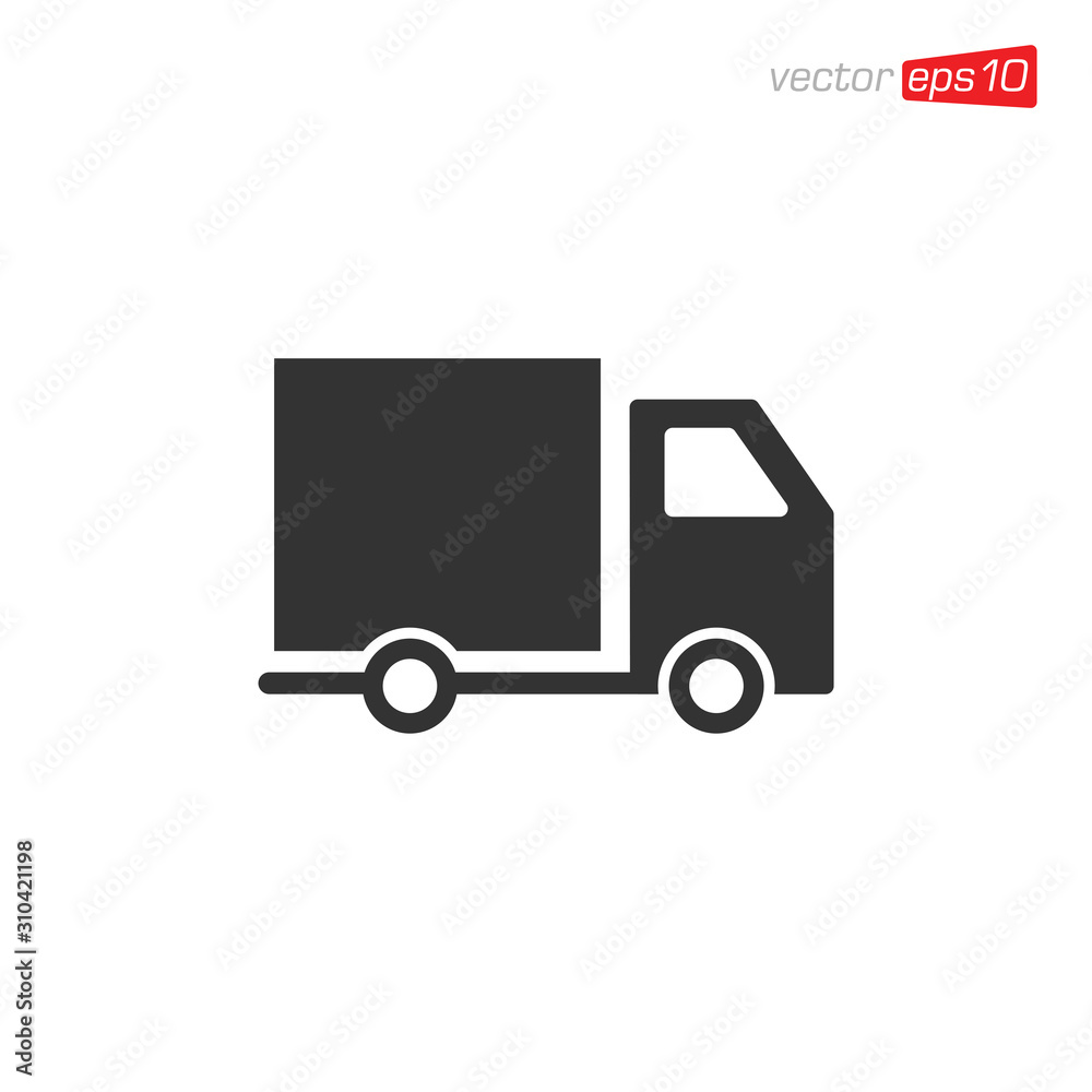 Truck Delivery Icon Design Illustration