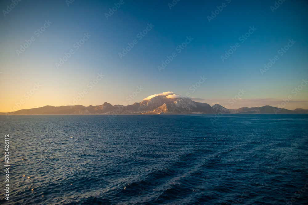 sunset over the sea