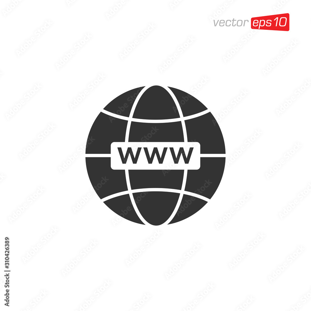 Globe Internet Icon Design Vector Globe Internet Icon Design Vector