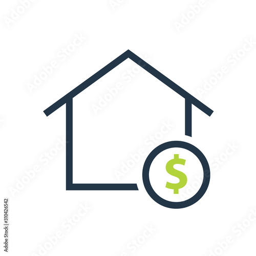 Cost of living icon. Clipart image isolated on white background
