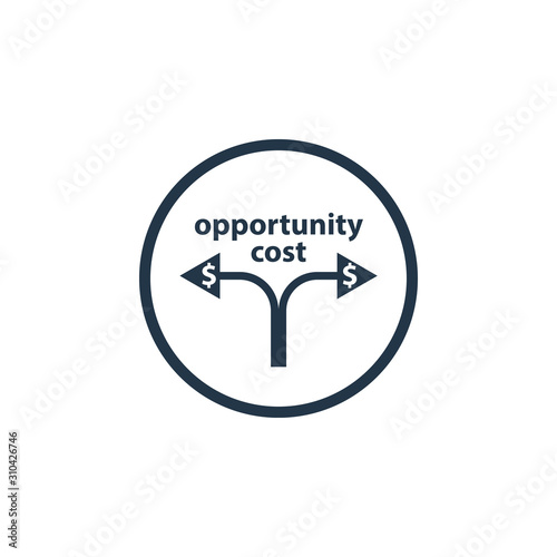 Cost Opportunity icon. Clipart image isolated on white background