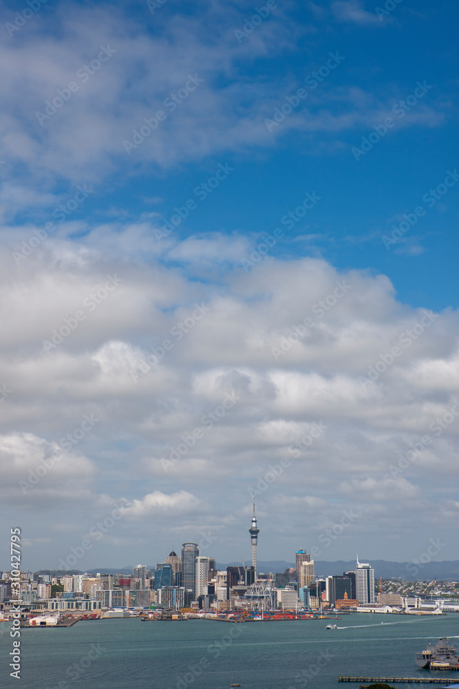 Auckland New Zealand. View from Devonport. Skyline Auckland New Zealand. View from Devonport. Skyline