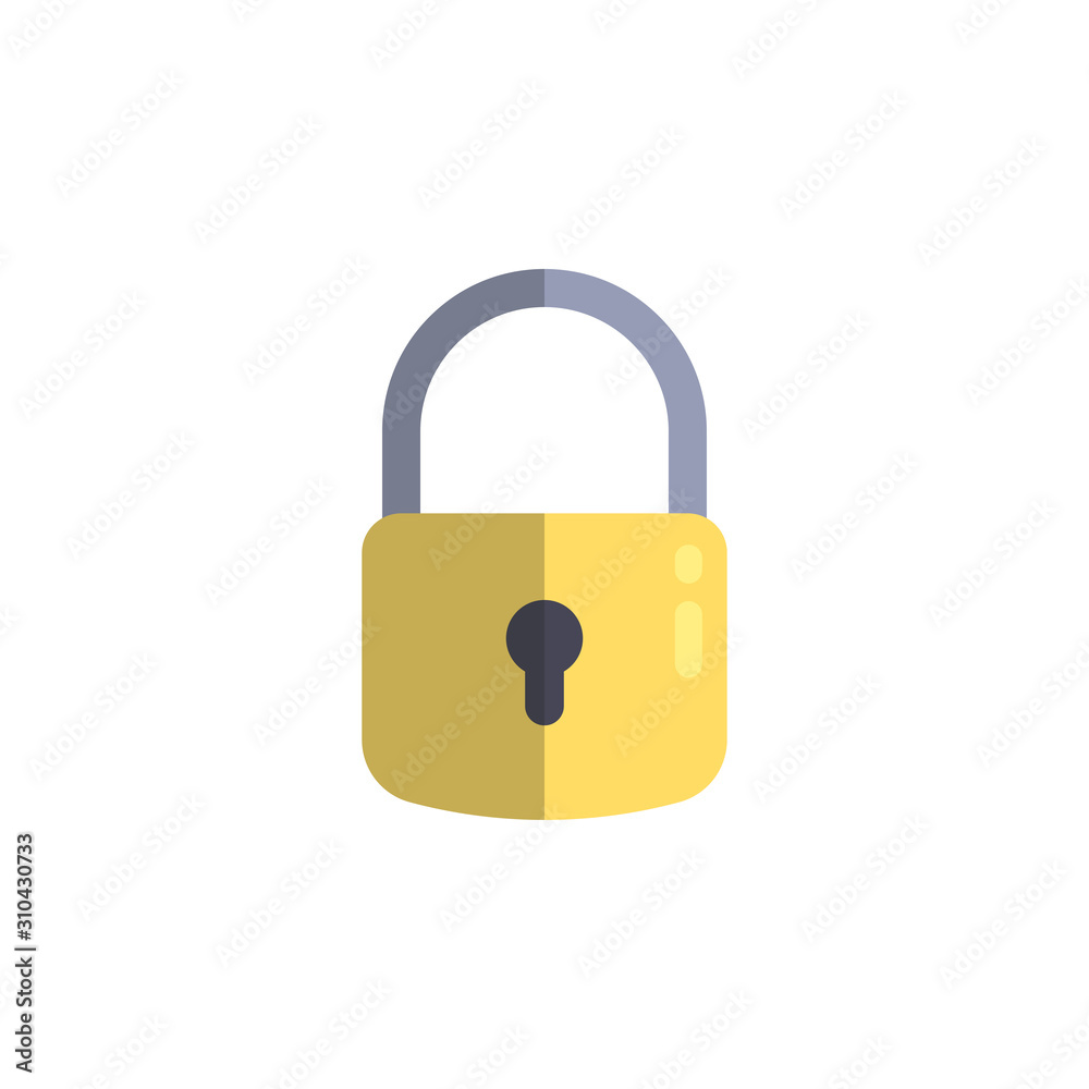 Padlock icon. Concept of secure and encryption. Vector illustration. Padlock icon. Concept of secure and encryption. Vector illustration.