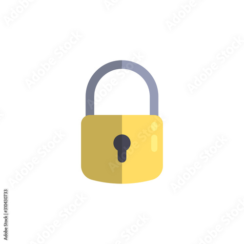 Padlock icon. Concept of secure and encryption. Vector illustration.