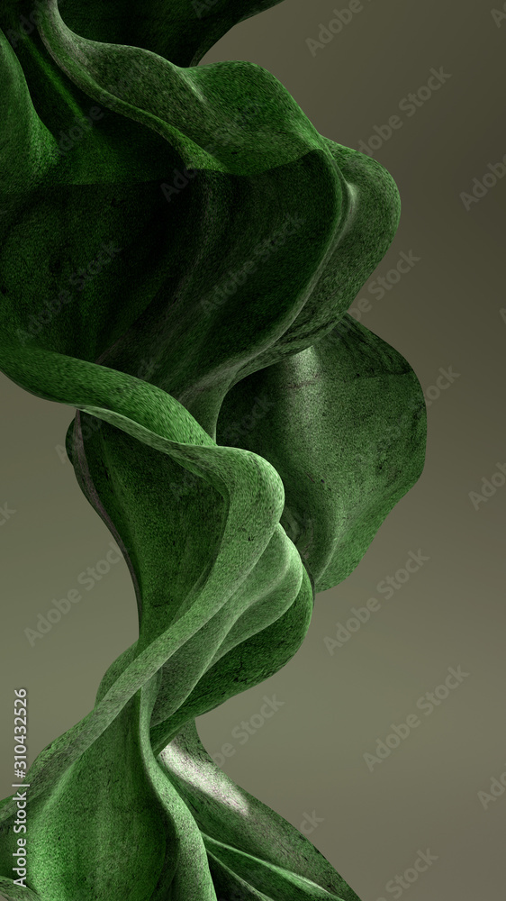 Obraz premium Beautiful luxury elegant backdrop with silk fabric drapery. 3d illustration, 3d rendering.