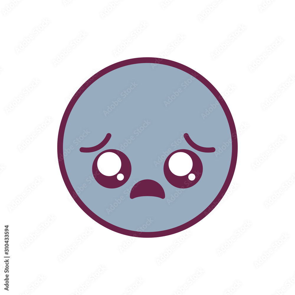 sad circle kawaii cartoon vector design sad circle kawaii cartoon vector design