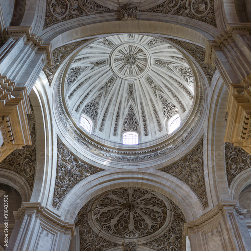 Low angle view of dome of a cathedral, Granada, Granada Province, Spain