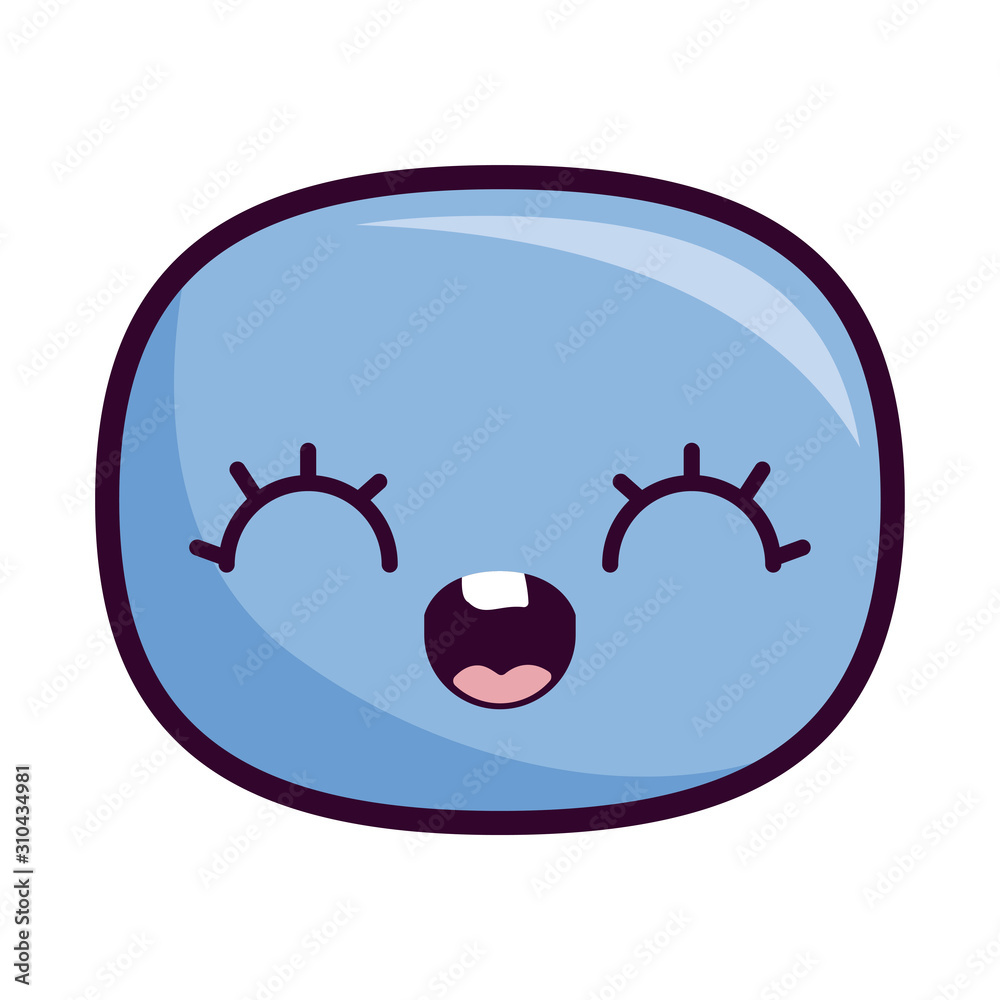 happy oval kawaii cartoon vector design happy oval kawaii cartoon vector design