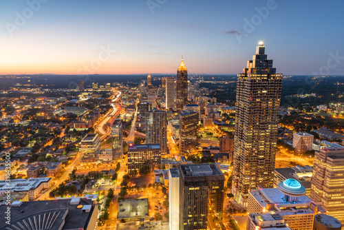 Atlanta  Georgia  USA Downtown Skyline