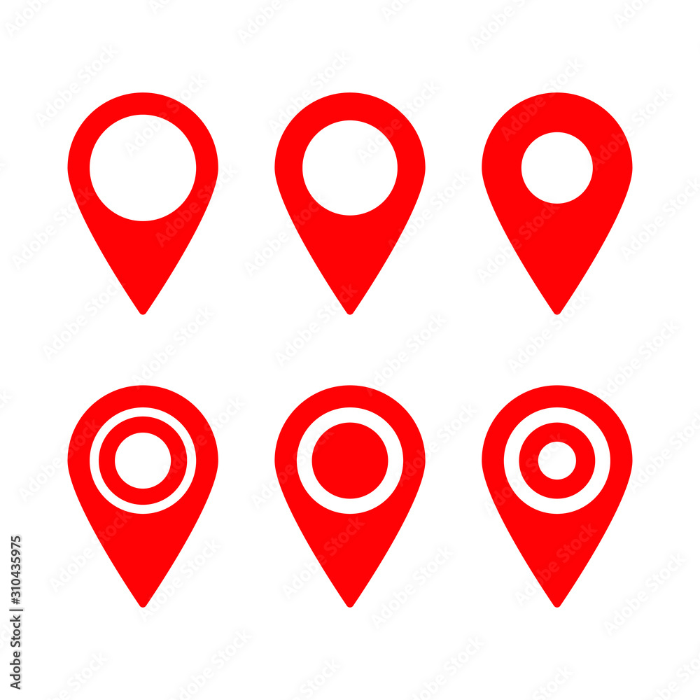Red maps pin. Location map icon. Location pin. Pin icon vector. Red maps pin. Location map icon. Location pin. Pin icon vector.