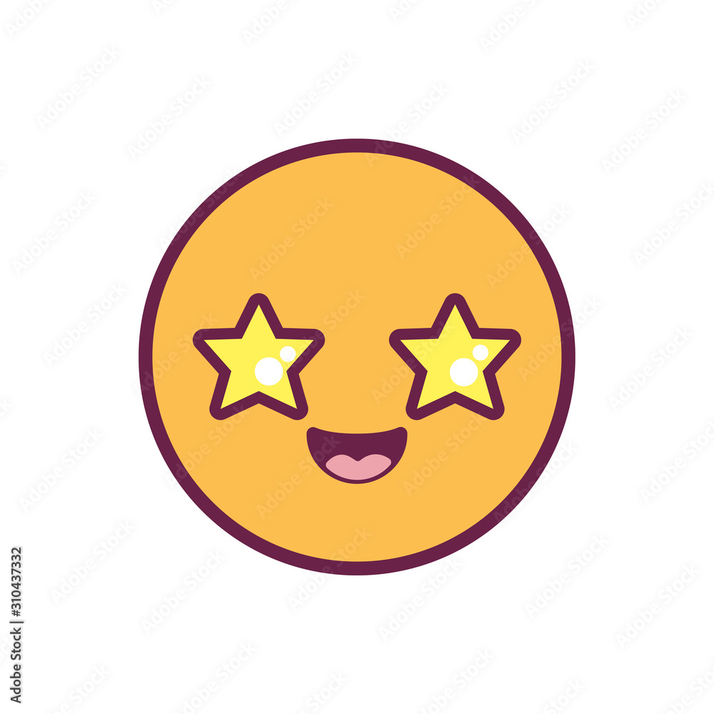 happy circle kawaii cartoon vector design happy circle kawaii cartoon vector design