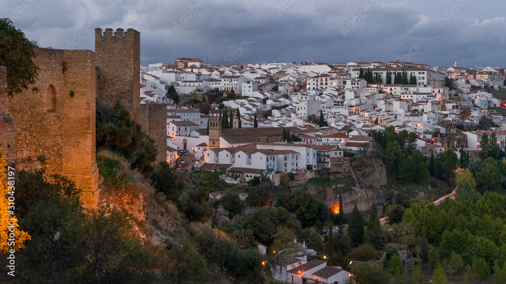 Overview of houses in a town, Ronda, Malaga Province, Spain