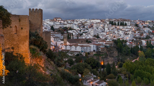 Overview of houses in a town, Ronda, Malaga Province, Spain