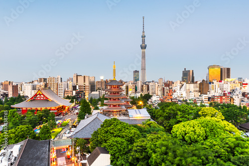 Tokyo, Japan skyline in Asakusa © SeanPavonePhoto