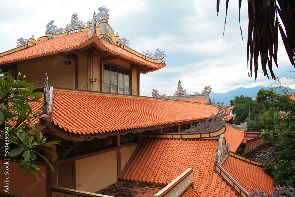 5 December 2019 - Nha Trang, Vietnam. Long Son Pagoda in Nha Trang