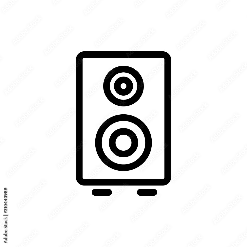 music columns icon vector. A thin line sign. Isolated contour symbol illustration music columns icon vector. A thin line sign. Isolated contour symbol illustration