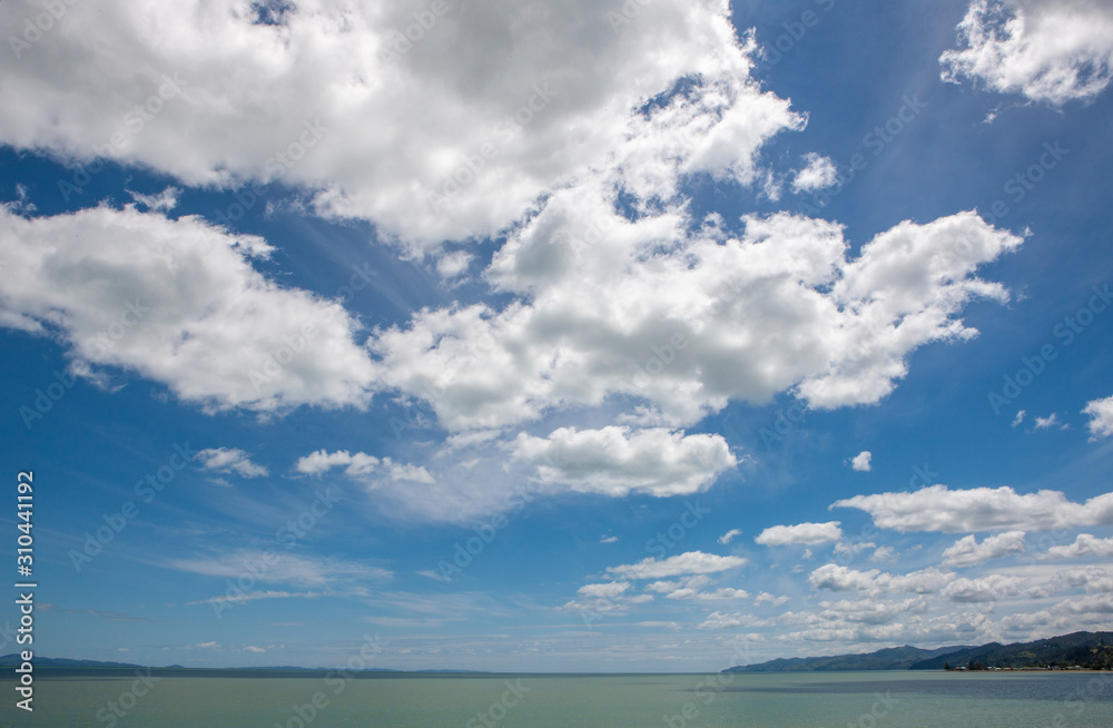 Coromandel New Zealand. North Island. Landscapes.. Clouds