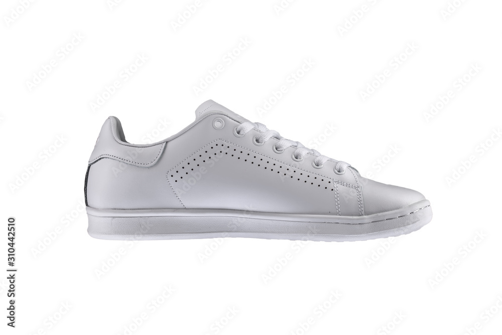 Sport shoes. White sneaker on a white background. Sport shoes. White sneaker on a white background.