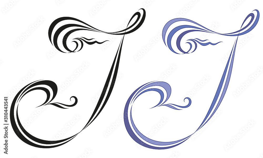 The abstract image of the letter The abstract image of the letter