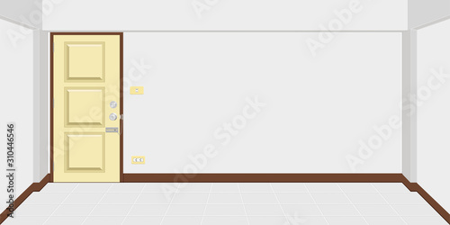 architecture inside apartment or house room. vector illustration eps10
