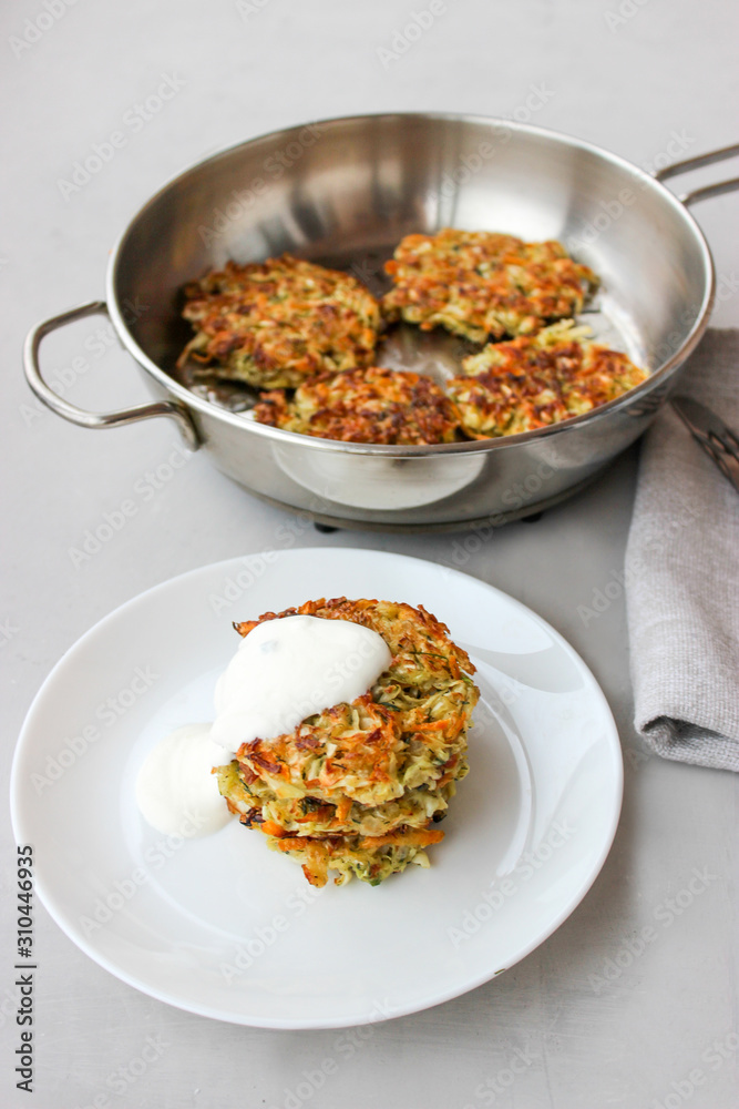 Fried cabbage fritters