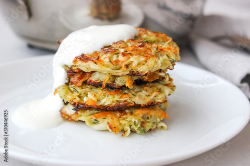 Fried cabbage fritters