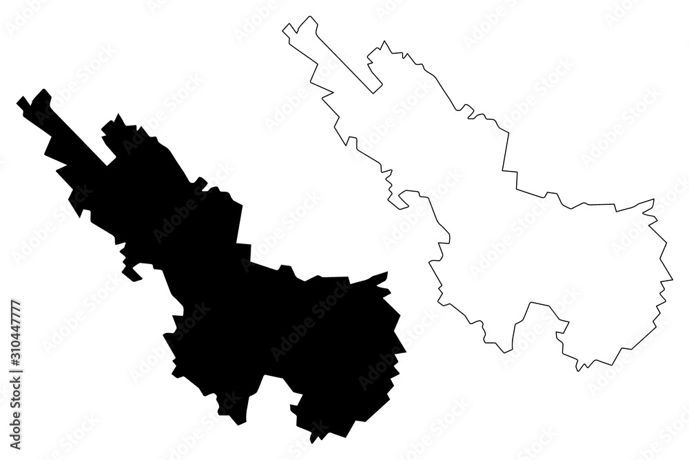 Ialoveni District (Republic of Moldova, Administrative divisions of Moldova) map vector illustration, scribble sketch Ialoveni map