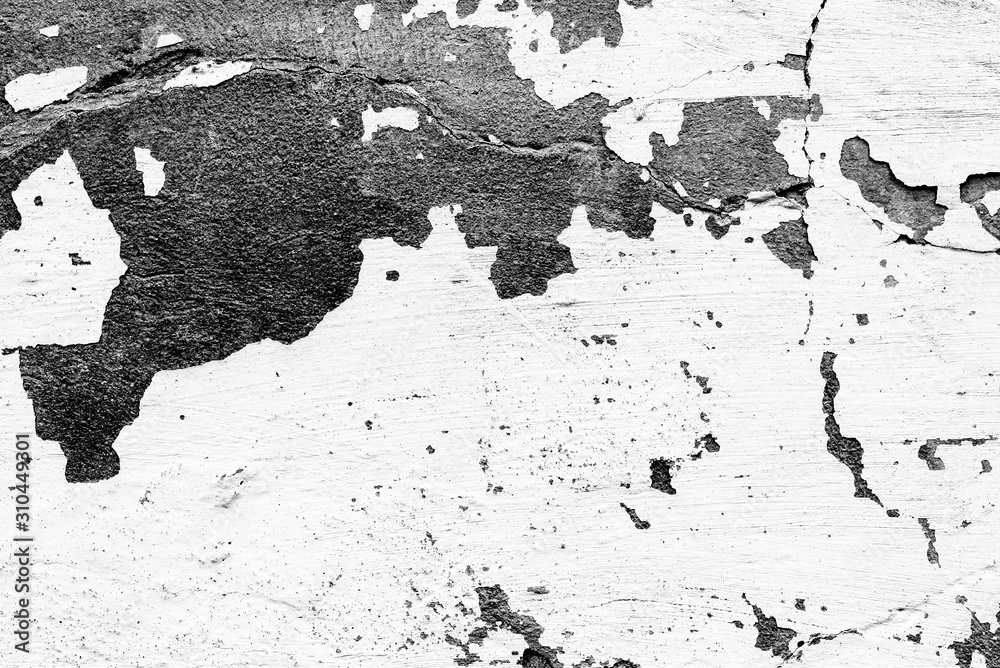 Obraz premium Texture of a concrete wall with cracks and scratches which can be used as a background