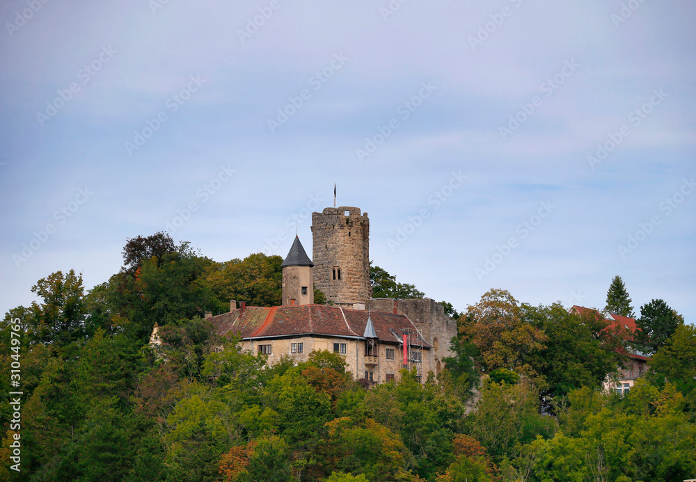 The medieval Castle Krautheim, Hohenlohe, Baden-Württemberg, Germany