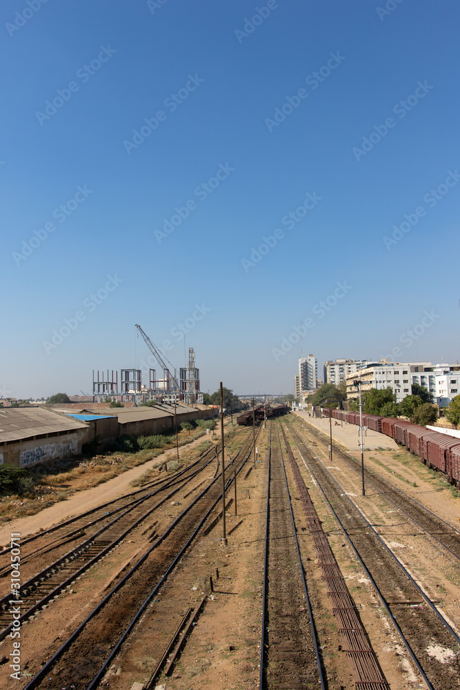 Naklejka premium railway station