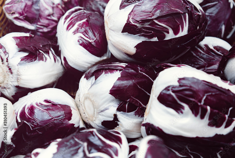 Fototapeta premium Purple cabbage at the market