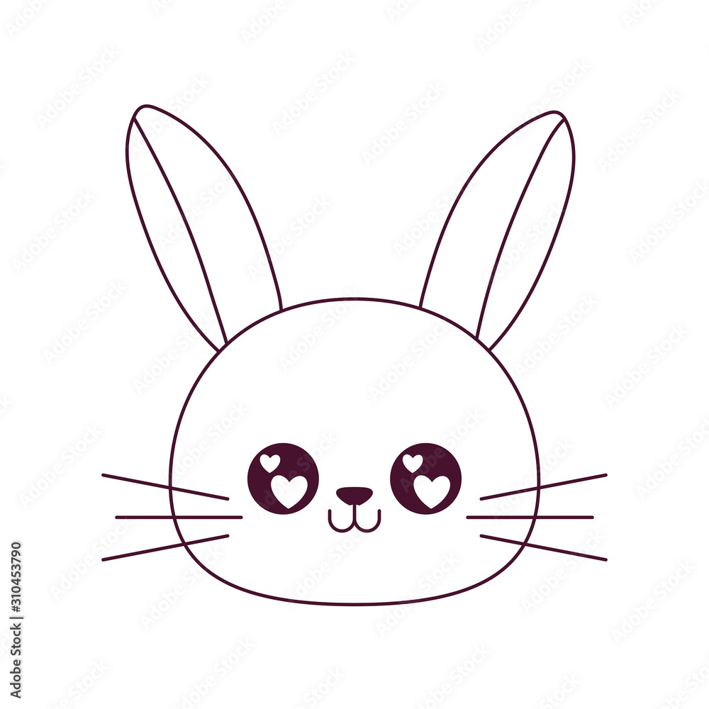 Kawaii rabbit cartoon vector design Kawaii rabbit cartoon vector design