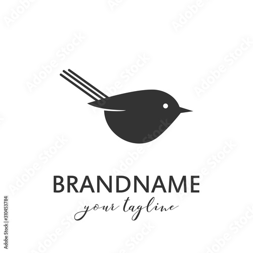 Bird logo vector template, suitable for market shop, business store, aquatic mascot and environment icon. Illustration of graphic flat style