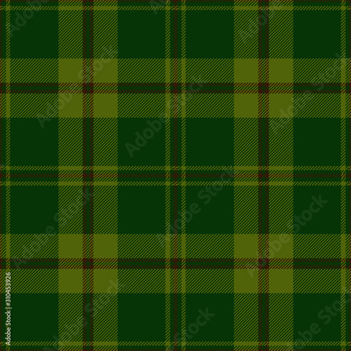 Green and brown tartan plaid. Stylish textile pattern.
