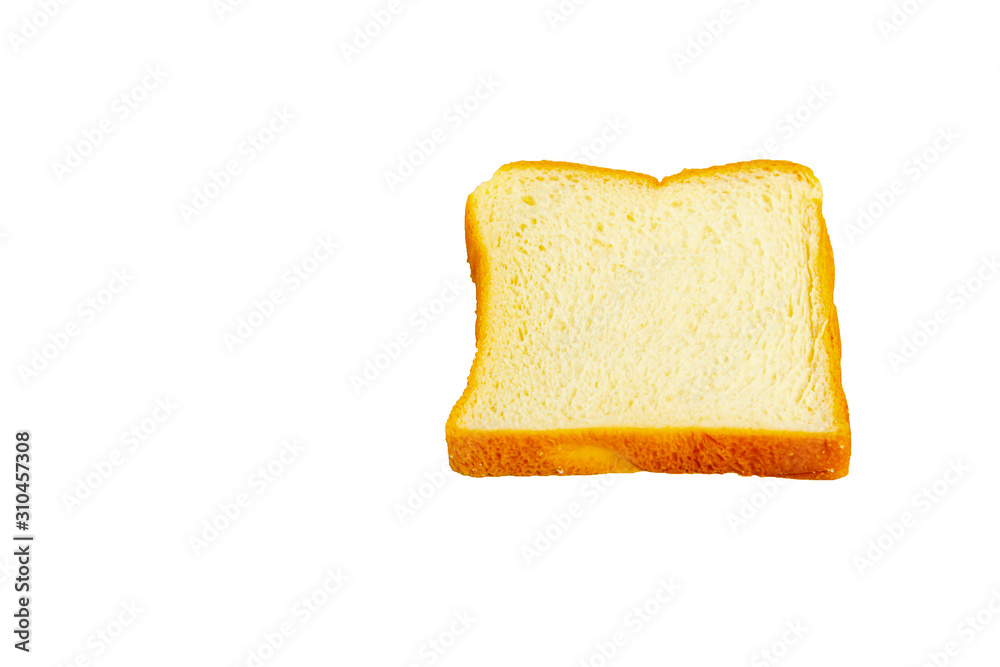  ​​bread Sliced isolated on white background