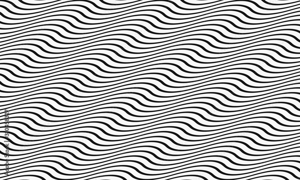 Black and white wave background looks dazzling like sea waves - illustration Black and white wave background looks dazzling like sea waves - illustration