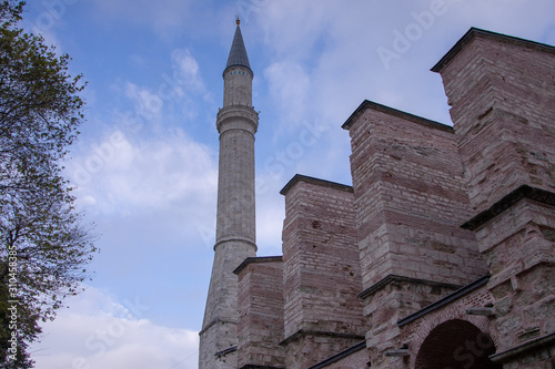 View of the Blue Mosque Sultanahmet Camii in Istanbul, Turkey