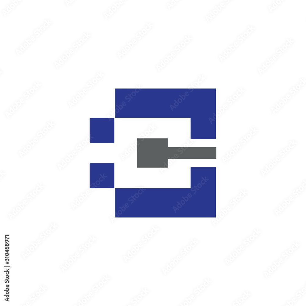 Monogram Letter C Logo Design Vector. Monogram Letter C Logo Design Vector.