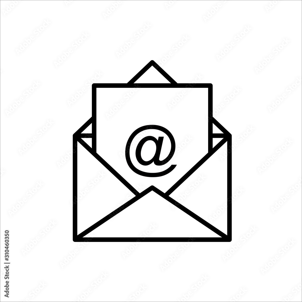 Envelope mail icon. Email message sign. Internet letter symbol. Envelope mail icon. Email message sign. Internet letter symbol.
