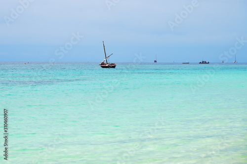 Dhow boat. Zanzibar, Tanzania, Africa