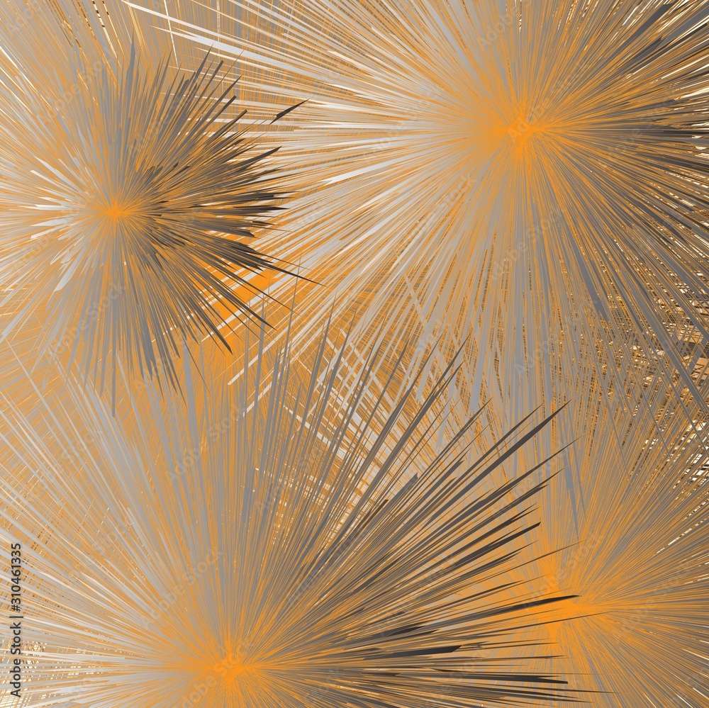 Naklejka premium floral fireworks