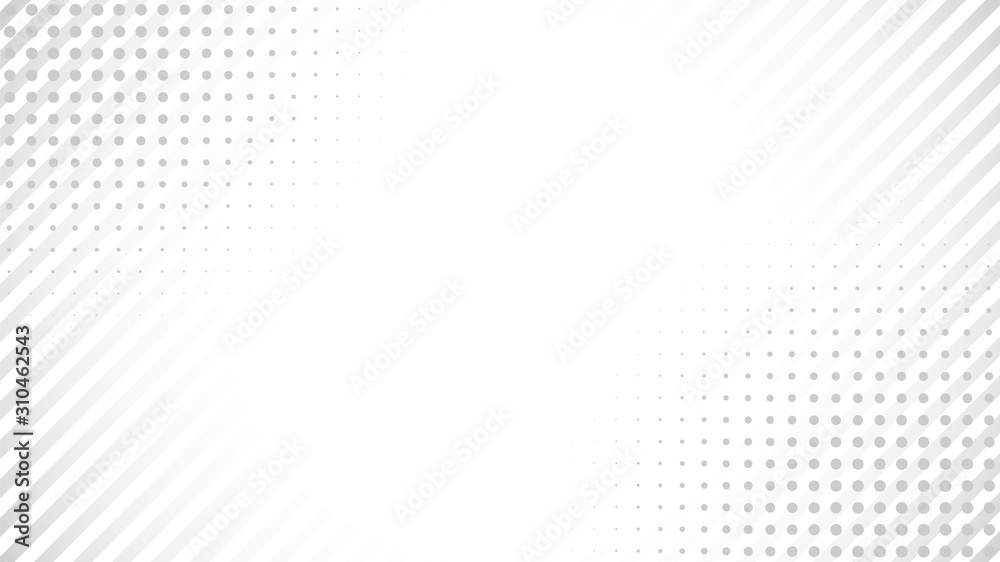 Abstract gray white background. White inclined Lines on gradient backdrop. Halftone pattern. Blank geometric presentation, poster, print, cover template. Stock vector illustration Abstract gray white background. White inclined Lines on gradient backdrop. Halftone pattern. Blank geometric presentation, poster, print, cover template. Stock vector illustration