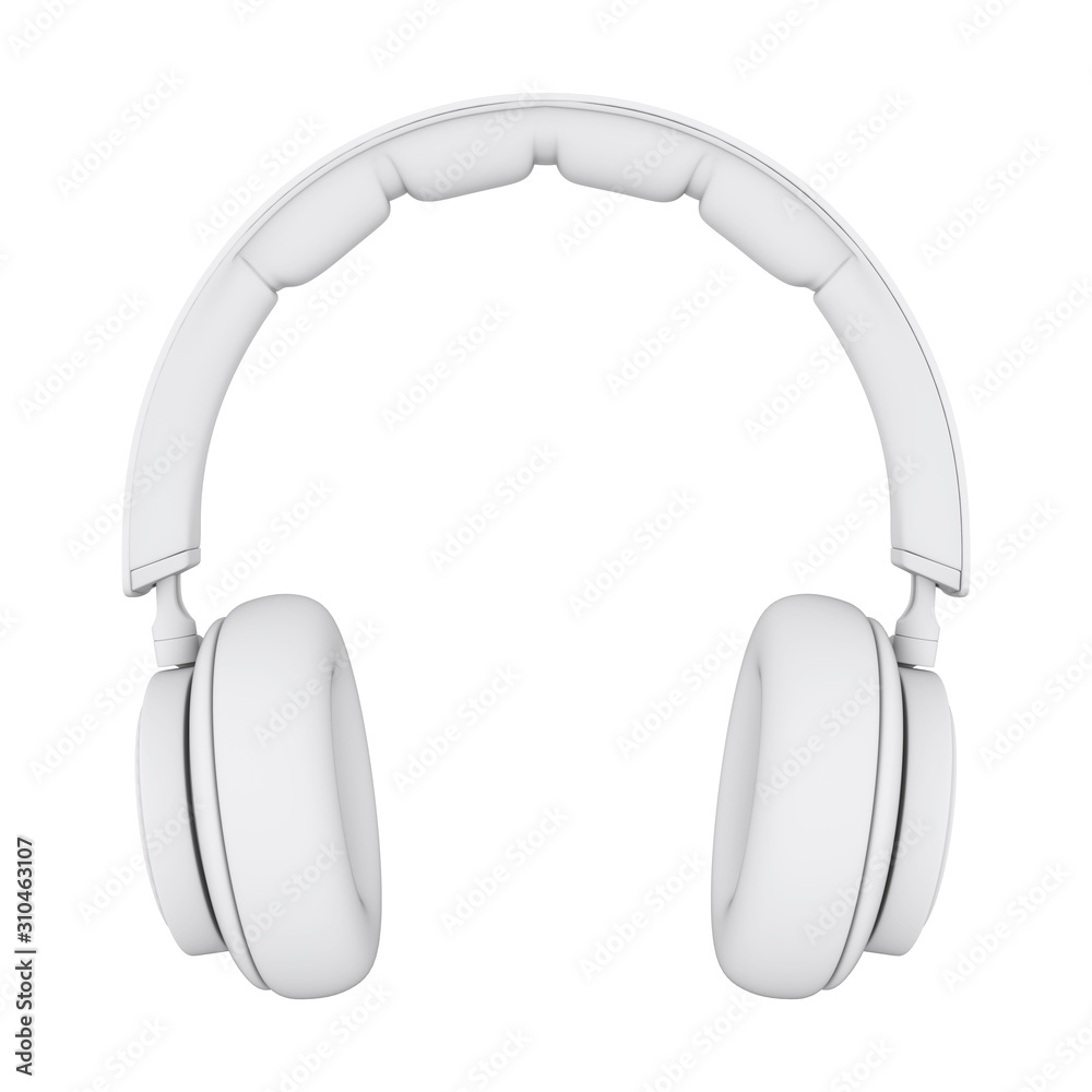 White Headphones Isolated White Headphones Isolated