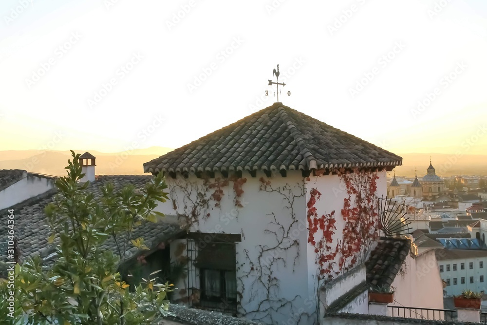 White village of Granada, in the Mediterranean, typical constructions of the white villages of Andalusia, Spain White village of Granada, in the Mediterranean, typical constructions of the white villages of Andalusia, Spain