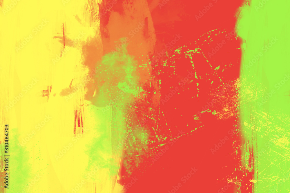 Obraz premium Abstract oil painting on black background