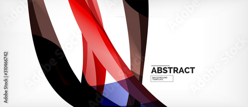 Colorful wave lines abstract background, color line for business or techno presentation