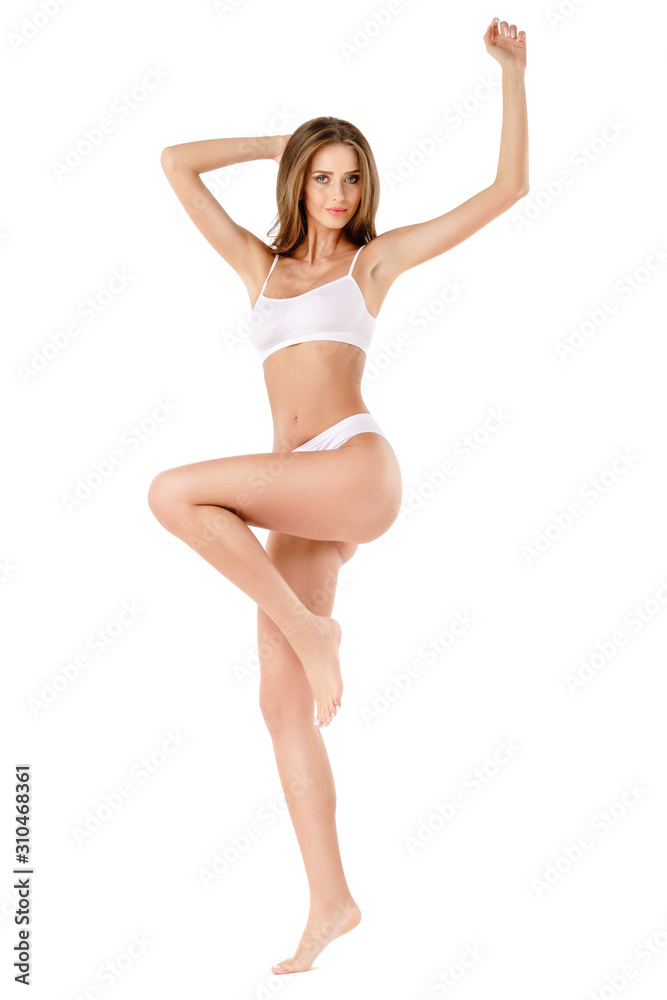 Fototapeta Fitness young woman with a beautiful body